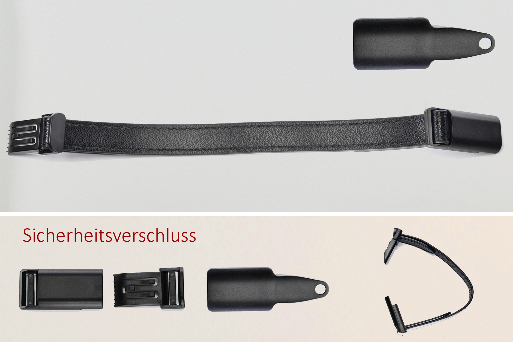 Armband GPS-Track für Transponder, Größe Uni, 14x240mm, mit Kunststoff-Sicherheitsverschluss  | incl. 1 Schlüssel 