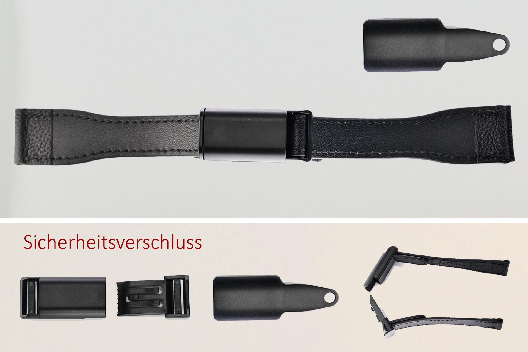 Armband GPS-Track Watch, Größe Uni, Steg-Breite: 20mm | mit Kunststoff-Sicherheitsverschluss | incl. 1 Schlüssel 