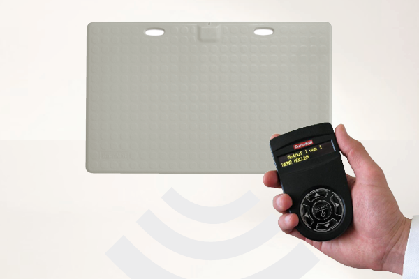 Profi-Alarm-Trittmatte CareMat A grau incl. Funk-Alarmierung auf Taschenvibrator von Tunstall